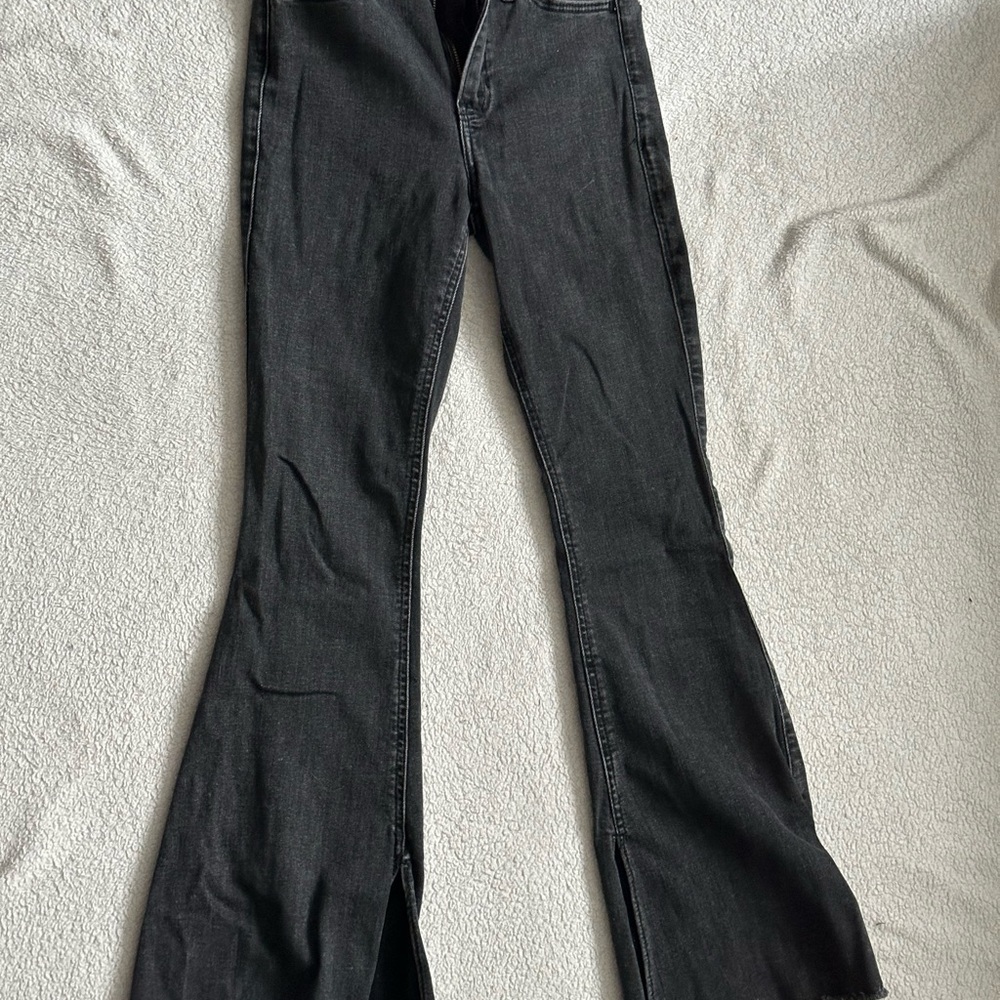 Hollister Charcoal Flare Jeans